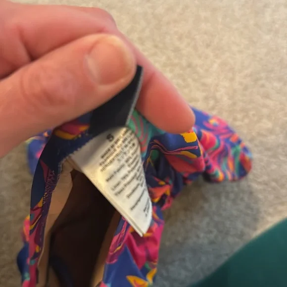 J. Crew Factory Strapless one-piece Swimsuit Size Small floral print - Picture 5 of 6